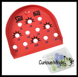 LAST CHANCE - LIMITED STOCK - Skill Ball Metal Marble Game - Like Skee Ball with Marbles - Fun Classic Game with Points