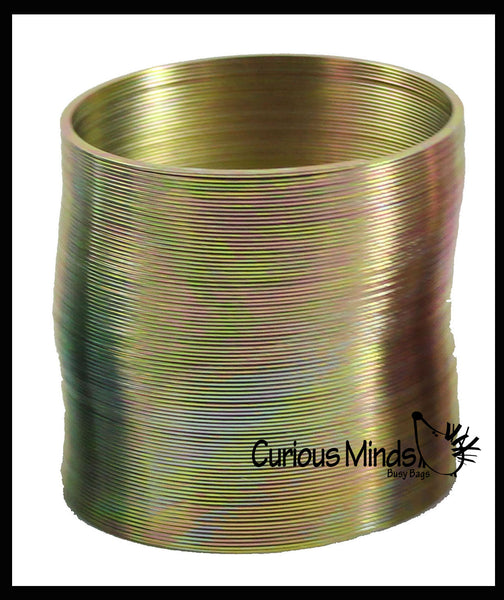 Metal Colored Magic Spring Coil Toy - Sensory Fidget Toy - Relaxing ...