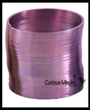 Metal Colored Magic Spring Coil Toy -  Sensory Fidget Toy - Relaxing & Mesmerizing - Stair Walking Fun Classic Toy
