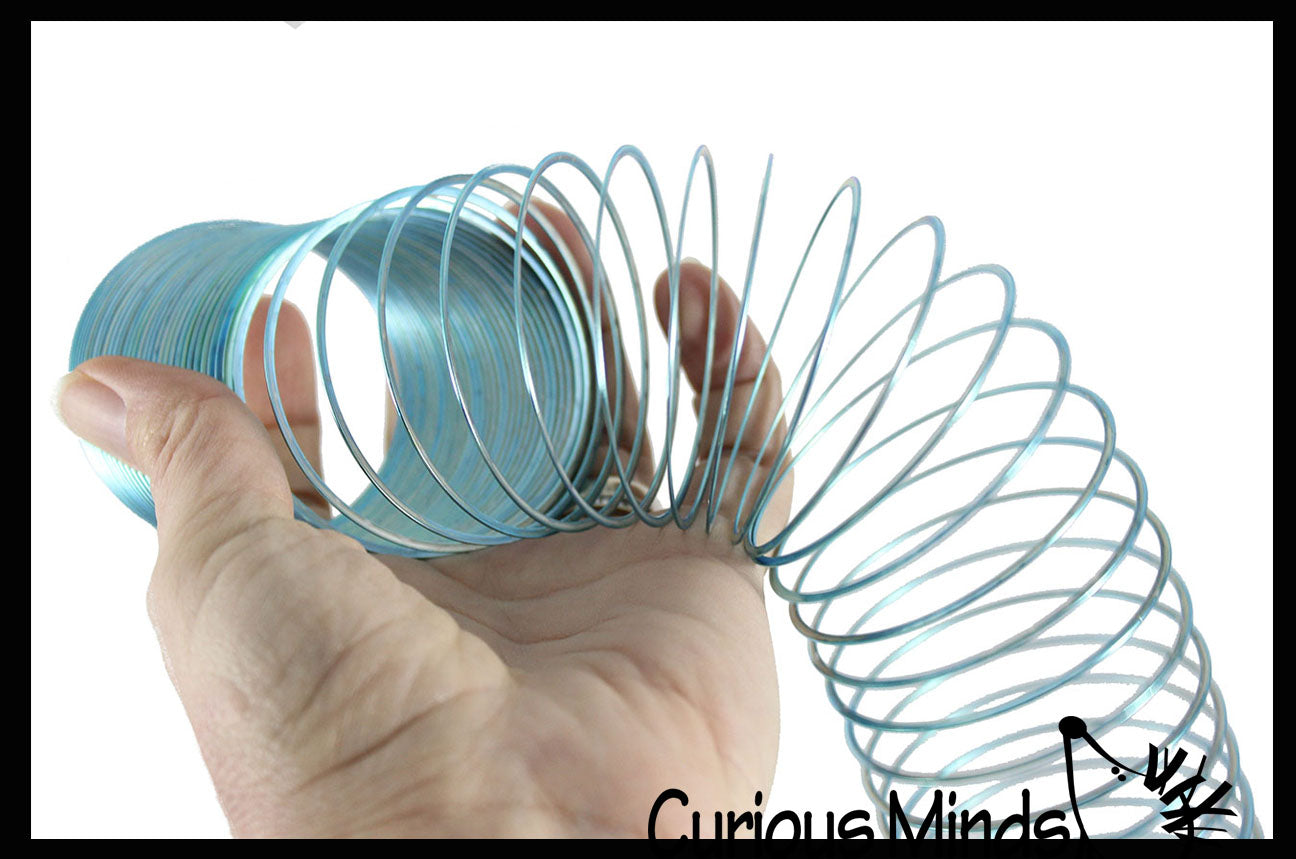 Metal Colored Magic Spring Coil Toy - Sensory Fidget Toy - Relaxing ...