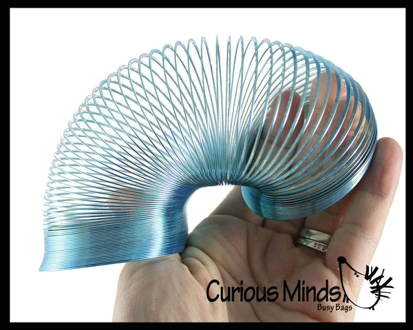 Metal Colored Magic Spring Coil Toy - Sensory Fidget Toy - Relaxing ...