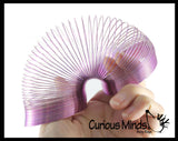 Metal Colored Magic Spring Coil Toy -  Sensory Fidget Toy - Relaxing & Mesmerizing - Stair Walking Fun Classic Toy