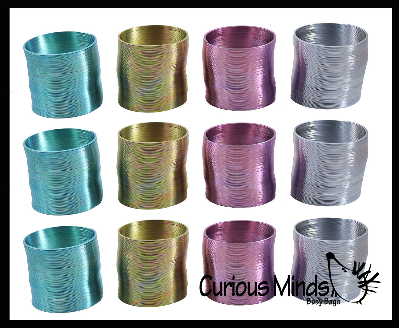 Metal Colored Magic Spring Coil Toy - Sensory Fidget Toy - Relaxing ...