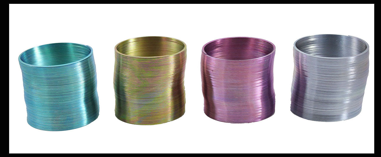 Metal Colored Magic Spring Coil Toy - Sensory Fidget Toy - Relaxing ...