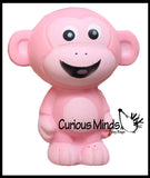 Large Monkey Squishy Slow Rise Foam Animal -  Scented Sensory, Stress, Fidget Toy