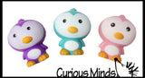 Large 5" Squishy Slow Rise Penguin -  Scented Sensory, Stress, Fidget Toy
