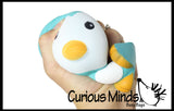 Large 5" Squishy Slow Rise Penguin -  Scented Sensory, Stress, Fidget Toy