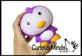 Large 5" Squishy Slow Rise Penguin -  Scented Sensory, Stress, Fidget Toy
