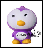 Large 5" Squishy Slow Rise Penguin -  Scented Sensory, Stress, Fidget Toy