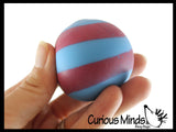 BULK - WHOLESALE - SALE -  1.75" Striped Doh Filled Stress Ball - Glob Balls - Squishy Gooey Shape-able Squish Sensory Squeeze Balls