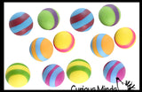 BULK - WHOLESALE - SALE -  1.75" Striped Doh Filled Stress Ball - Glob Balls - Squishy Gooey Shape-able Squish Sensory Squeeze Balls