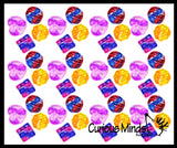 BULK - WHOLESALE - SALE -  Small Tie Dye 3" Geometric Shapes Bubble Pop Fidget Toy - Silicone Push Poke Bubble Wrap Fidget Toy - Press Bubbles to Pop the Bubbles Down - Bubble Popper Sensory Stress Toy