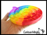 LAST CHANCE - LIMITED STOCK - Rainbow Coiled Snake Animal Theme Bubble Pop Game - Silicone Push Poke Bubble Wrap Fidget Toy - Press Bubbles to Pop - Bubble Popper Sensory Stress Toy