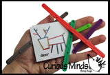 Creating Animals and Objects with Snap Together Plastic Sticks - Follow the Pattern - Learning activity