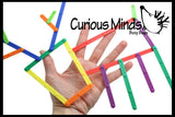 LAST CHANCE - LIMITED STOCK  - Creating Animals and Objects with Snap Together Plastic Sticks - Follow the Pattern - Learning activity