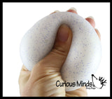 NeeDoh Snow Ball Soft Doh Filled Crunchy Stretch Ball - Sounds Like Walking in Snow -  Relaxing Sensory Fidget Stress Toy Snowball