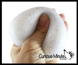 NeeDoh Snow Ball Soft Doh Filled Crunchy Stretch Ball - Sounds Like Walking in Snow -  Relaxing Sensory Fidget Stress Toy Snowball