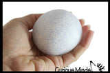 NeeDoh Snow Ball Soft Doh Filled Crunchy Stretch Ball - Sounds Like Walking in Snow -  Relaxing Sensory Fidget Stress Toy Snowball