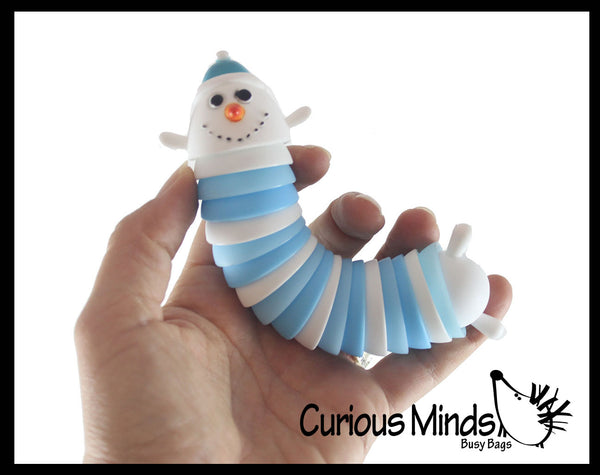 Wiggle Snowman Fidget Wiggle Articulated Jointed Moving Toy - Unique ...