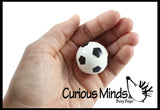 Soccer Bouncy Super Balls - Sports Team Athletic Youth Players - Cute Party Favors or Classroom Rewards
