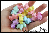 24 Cute Unicorn Figurines - Mini Toys - Soft and Squishy - Small Novelty Prize Toy - Party Favors - Gift - Bulk 2 Dozen