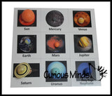 Solar System Match - Space and Planets Matching to Cards - Learning Toy