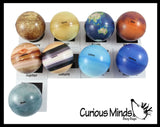 Universe Solar System Match with Cards Stress Ball Toy Set - Educational Learning Toy - Outer Space Planets