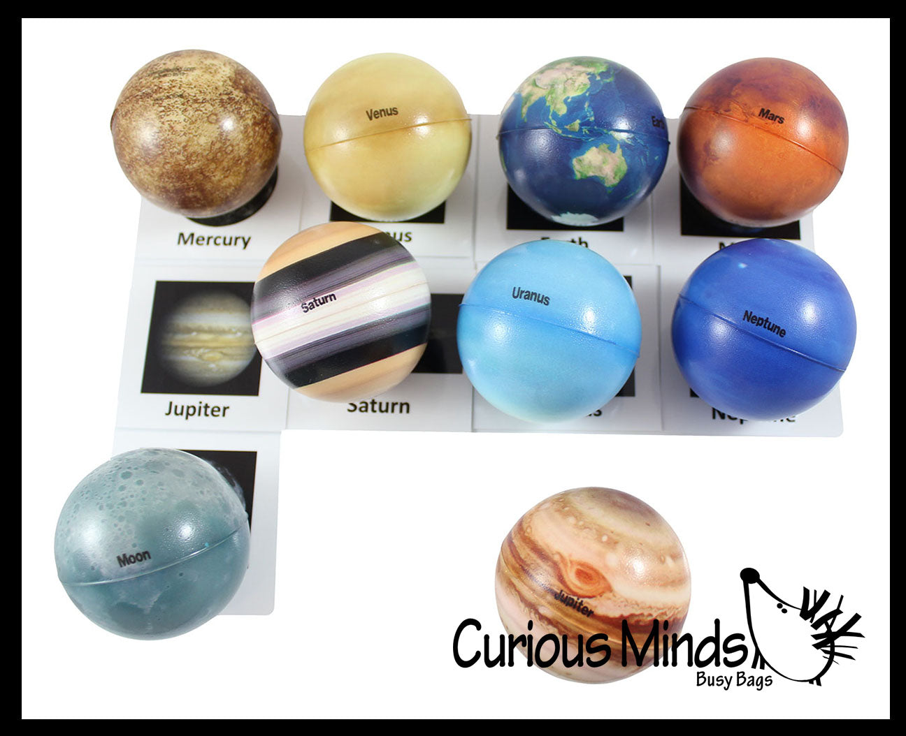 Universe Solar System Match with Cards Stress Ball Toy Set - Education