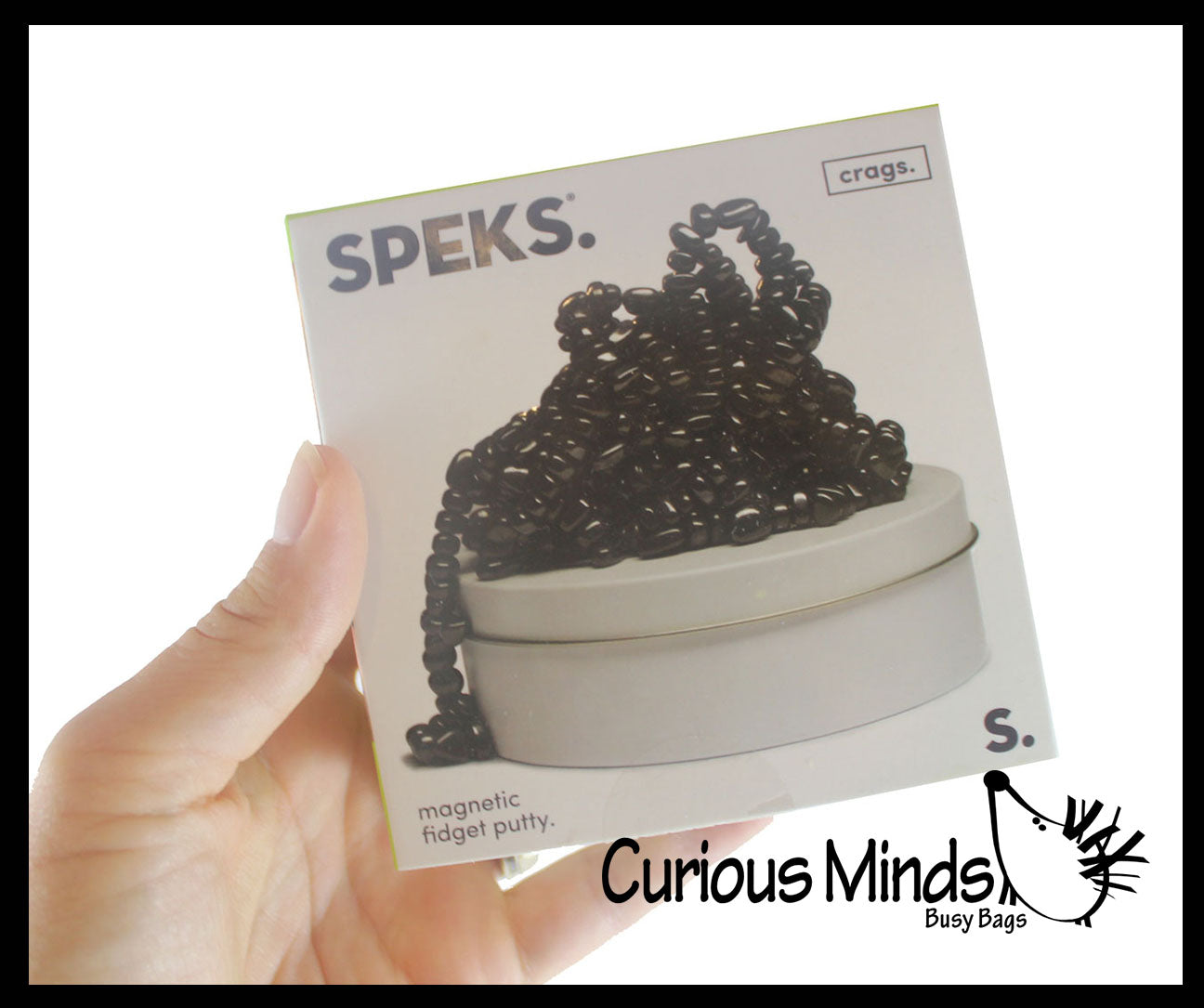 Speks Crags Magnetic Putty Fidget - Mini Magnet Rocks - Ferrite
