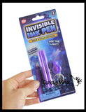 Secret Message Spy Markers with Flash Light - Hidden Message Pen - Invisible Ink and UV Light