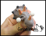 SET OF 3 - Dragon Fire and Eye Popping Dinosaurs - Cute Squeeze Toy - Fun Fidget - Unique OT Hand Strength, Fine Motor Dino