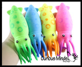 Large Squid Soft Fluff Doh - Filled Squeeze Stress Balls  -  Sensory, Stress, Fidget Toy Super Soft