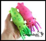 Large Squid Soft Fluff Doh - Filled Squeeze Stress Balls  -  Sensory, Stress, Fidget Toy Super Soft