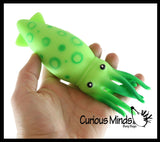 Large Squid Soft Fluff Doh - Filled Squeeze Stress Balls  -  Sensory, Stress, Fidget Toy Super Soft