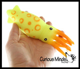 Large Squid Soft Fluff Doh - Filled Squeeze Stress Balls  -  Sensory, Stress, Fidget Toy Super Soft