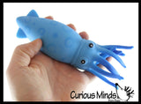 Large Squid Soft Fluff Doh - Filled Squeeze Stress Balls  -  Sensory, Stress, Fidget Toy Super Soft