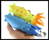 Large Squid Soft Fluff Doh - Filled Squeeze Stress Balls  -  Sensory, Stress, Fidget Toy Super Soft