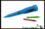 Squiggle Wiggle Writer Pen - Motorized Battery Vibrating Pen Draws Fun Loops - Visual Stimulation