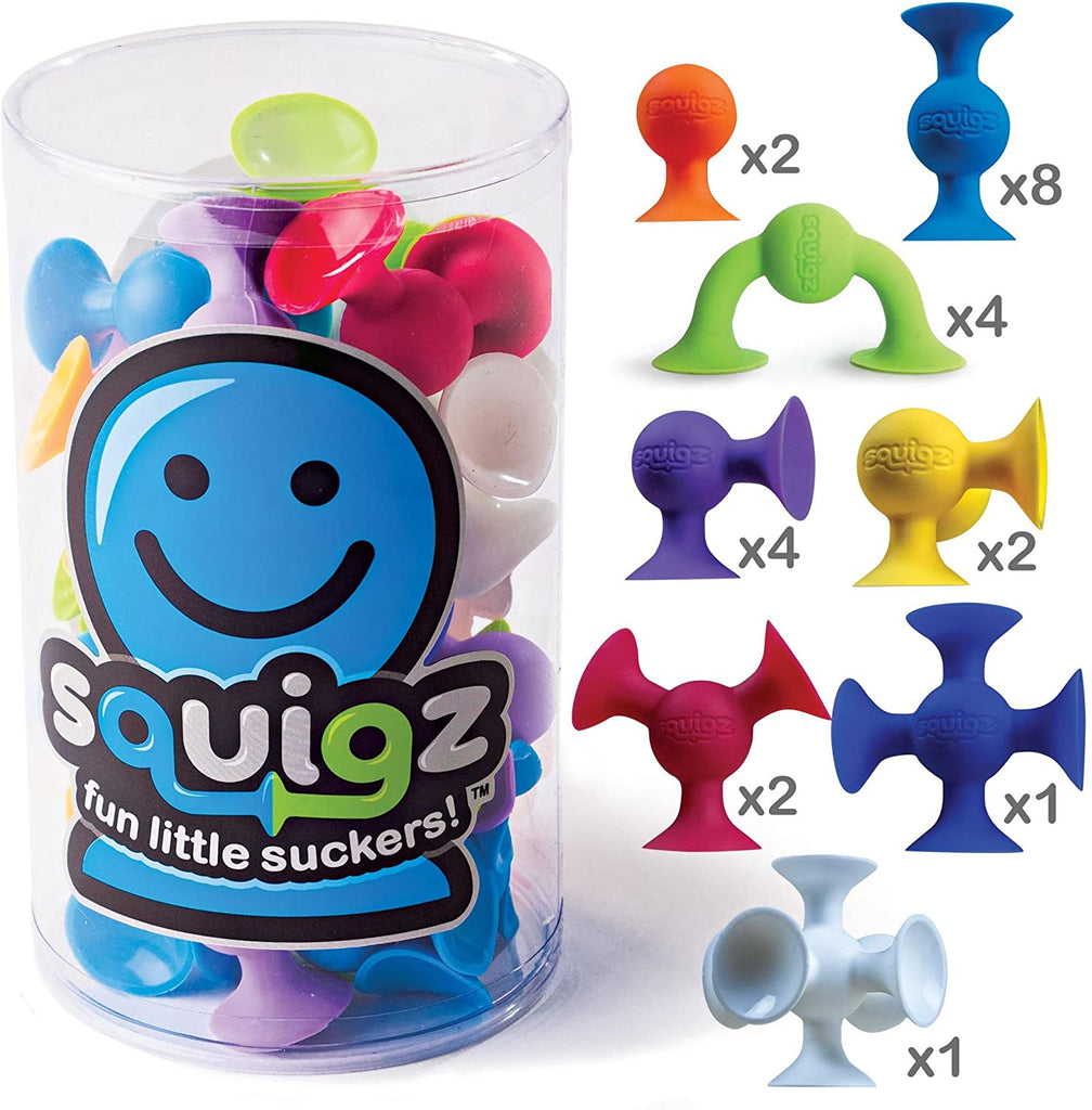 Squigz Suction Cup Toy - Water Bath Fine Motor Toy - Free Play Building Toy - OT