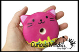 CLEARANCE - SALE - Squishy Slow Rise Donut Animals - Cat, Panda, Owl -  Scented Sensory, Stress, Fidget Toy