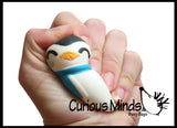 Squishy Winter Penguin - Slow Rise Squish Foam Toy - Holiday Christmas Stress Fidget Toy