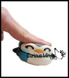 Squishy Winter Penguin - Slow Rise Squish Foam Toy - Holiday Christmas Stress Fidget Toy