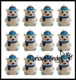 Squishy Polar Bear - Slow Rise Squish Foam Toy - Winter Holiday Christmas Stress Fidget Toy