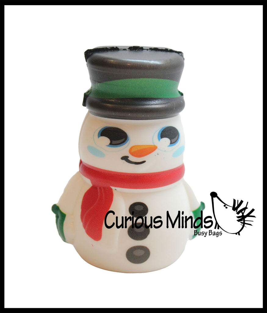 Squishy Snowman - Slow Rise Squish Foam Toy - Winter Holiday Christmas Stress Fidget Toy