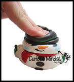 Squishy Snowman - Slow Rise Squish Foam Toy - Winter Holiday Christmas Stress Fidget Toy