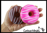 Donut Squishy Slow Rise Foam -  Scented Sensory, Stress, Fidget Toy Doughnut