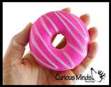 Donut Squishy Slow Rise Foam -  Scented Sensory, Stress, Fidget Toy Doughnut