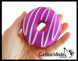 Donut Squishy Slow Rise Foam -  Scented Sensory, Stress, Fidget Toy Doughnut
