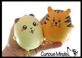 Adorable Chunky Animals Slow Rise Squishy Toys - Memory Foam Party Favors, Fidgets, Prizes, OT