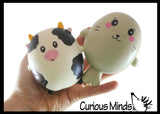 Adorable Chunky Animals Slow Rise Squishy Toys - Memory Foam Party Favors, Fidgets, Prizes, OT